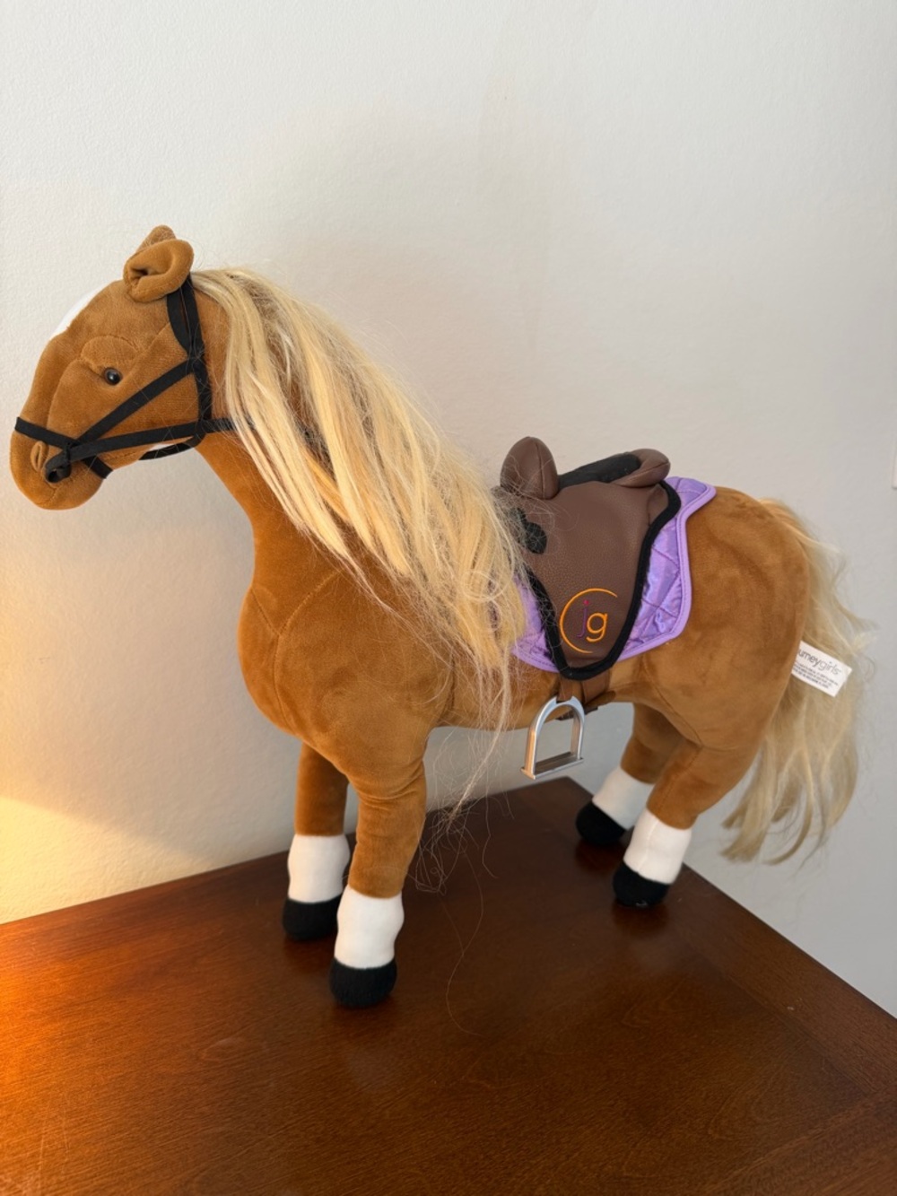 Journey Girls Plush Toy Horse w/ Saddle